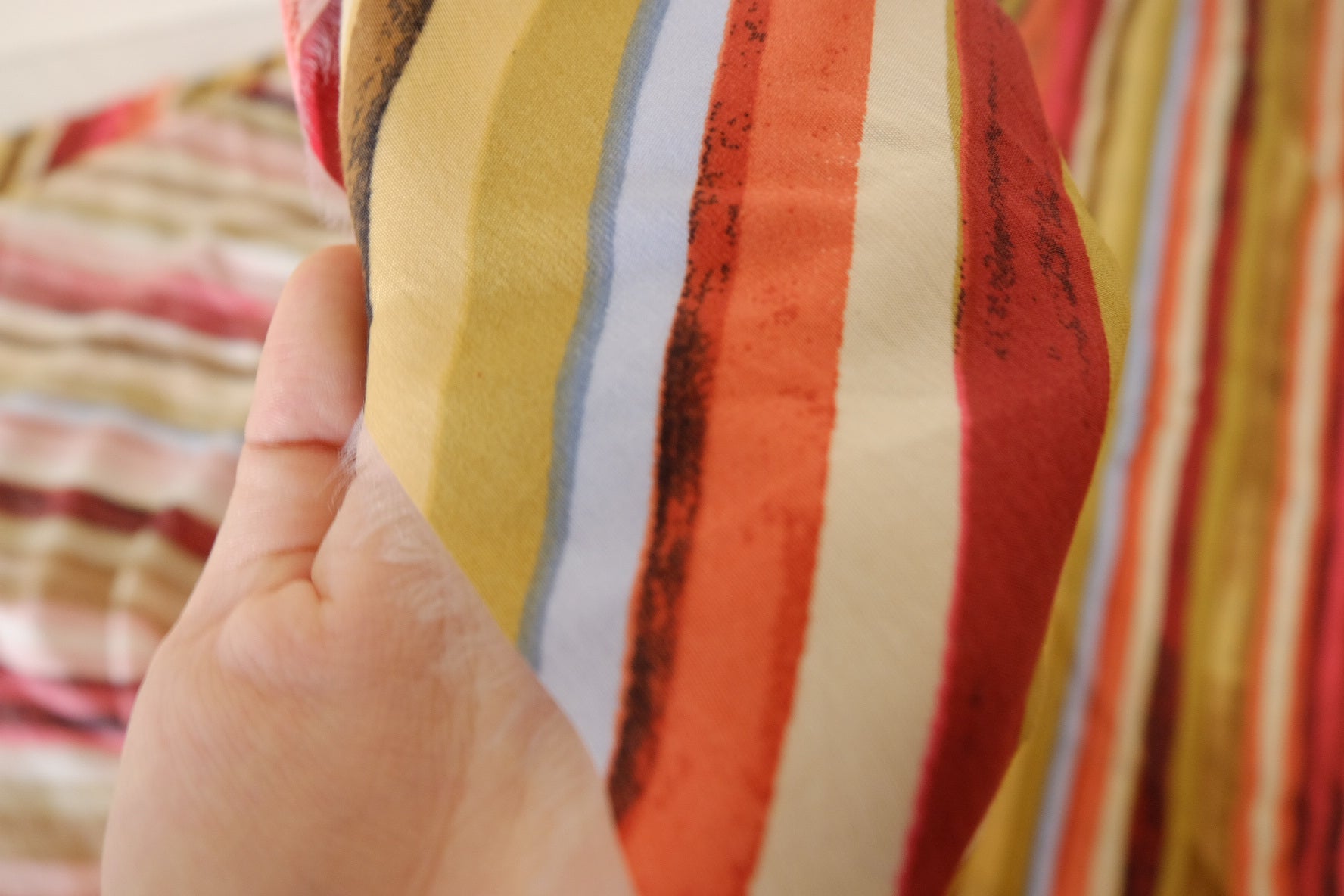 Wavy Stripe Tencel Cotton Fabric – 2.2 yd