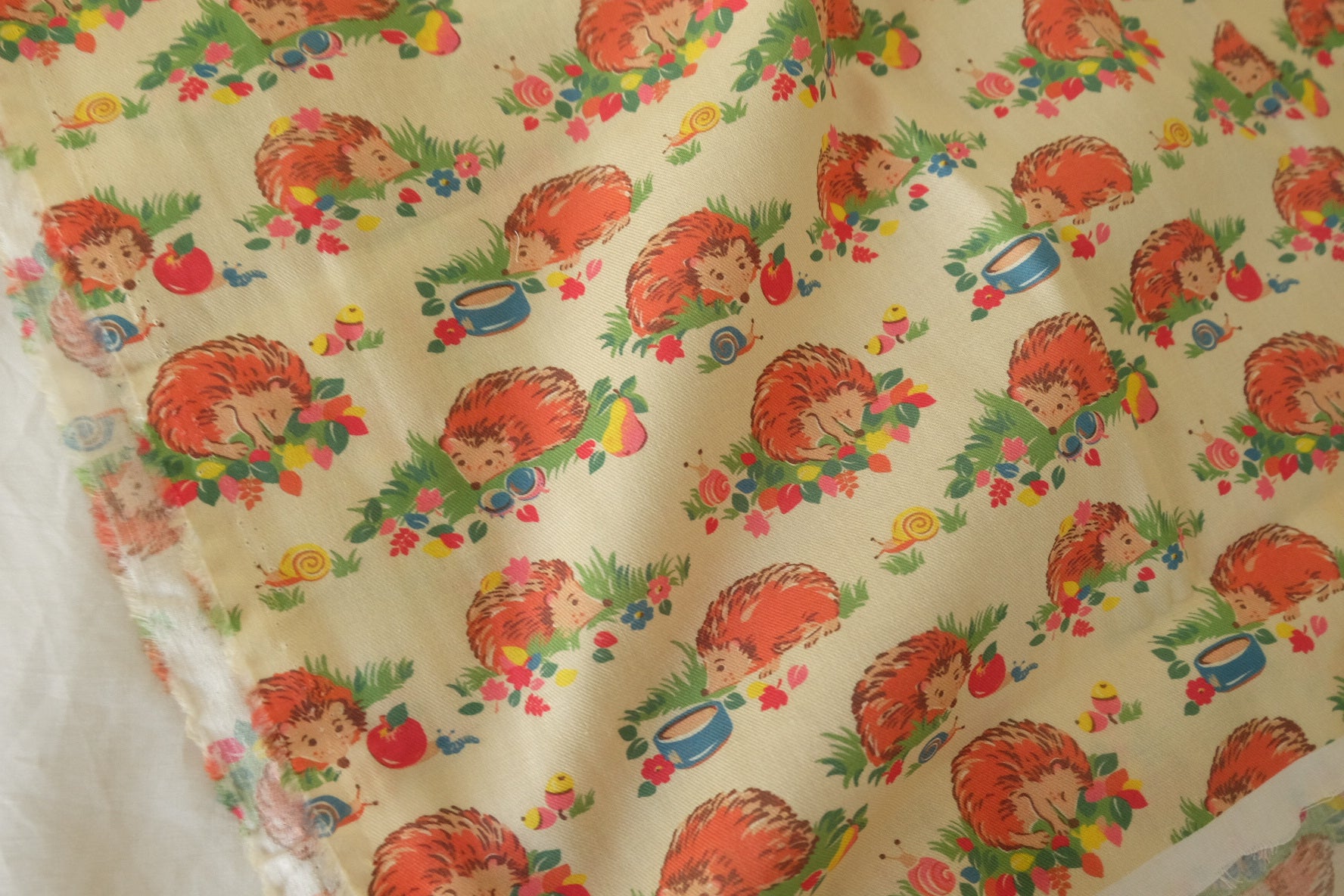 Storybook Hedgehog Cotton Twill Fabric – 2.1 yd