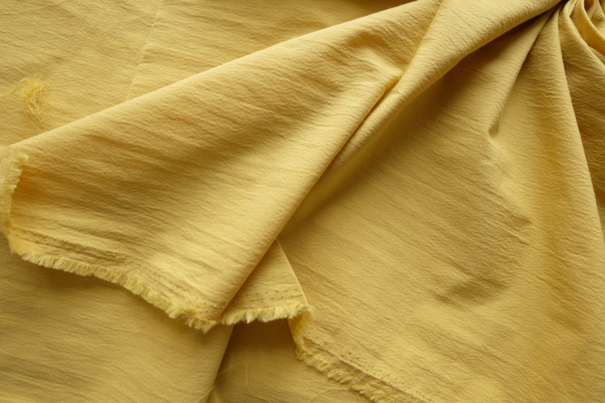 Washed Mustard Cotton Linen – 3.3 yd