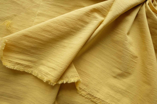 Washed Mustard Cotton Linen – 3.3 yd