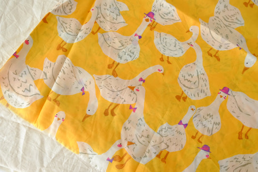 Yellow Goose 100s Lightweight Cotton Poplin Fabric - 1.6 yd