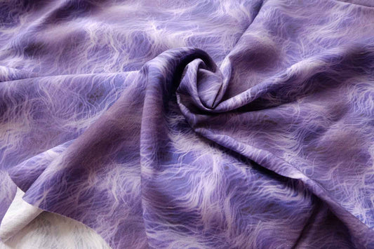 Dreamy Violet Abstract Tencel Fabric, Heavy Drapey Dress Weight, 1.64 Yards