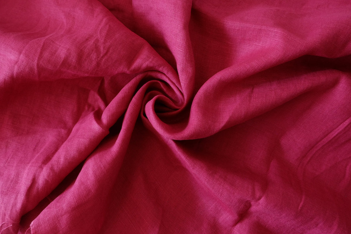 Raspberry Pink – Heavyweight Pure Linen | 2.5 Yards