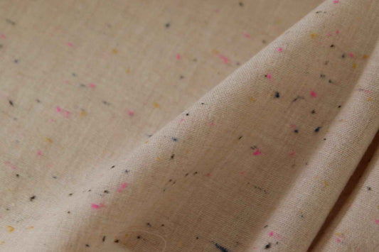 Soft Speckled Cotton Linen Blend Fabric – 2.2 yd