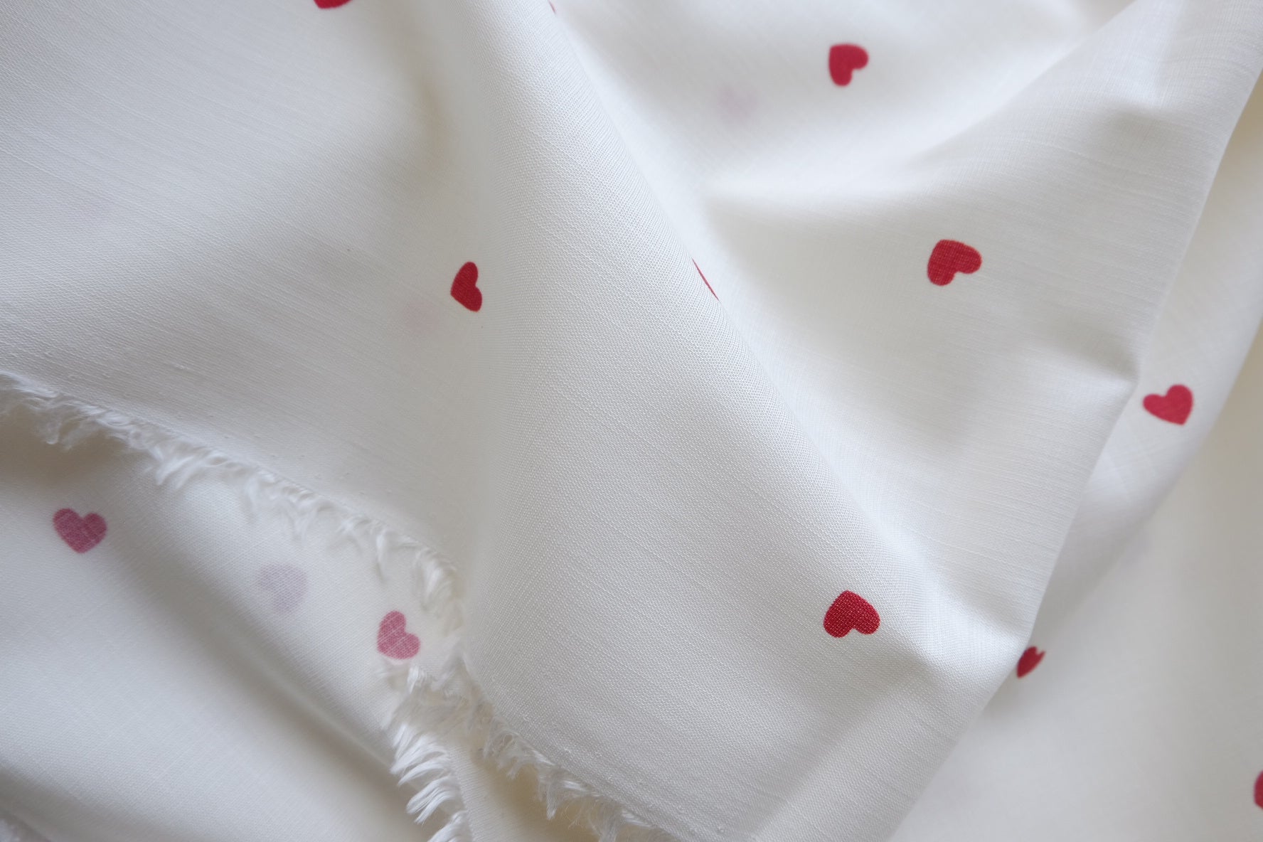 Tiny Heart Slub Cotton Linen – 2.2 yd