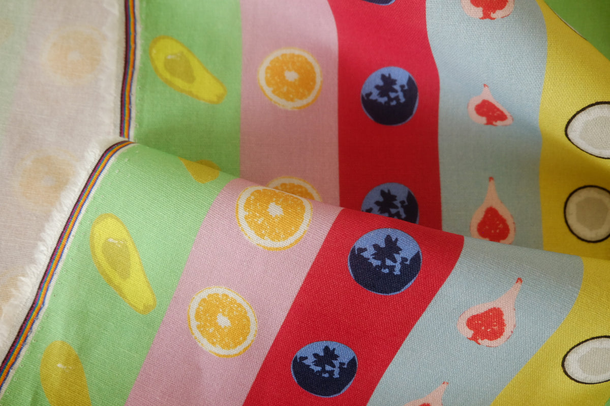 Fruit Stripe Linen Cotton – 2.2 yd