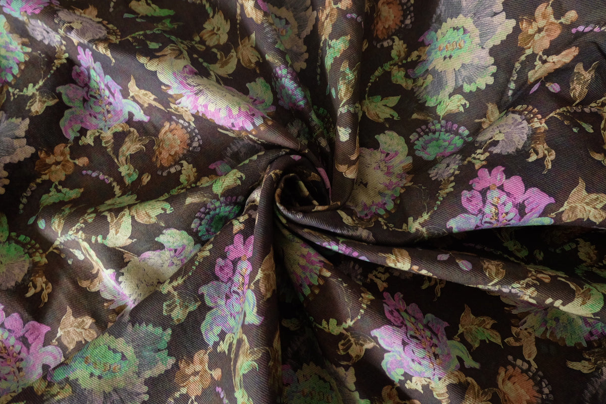 Dark Garden Double-Layer Cotton Twill – 2.2 yd