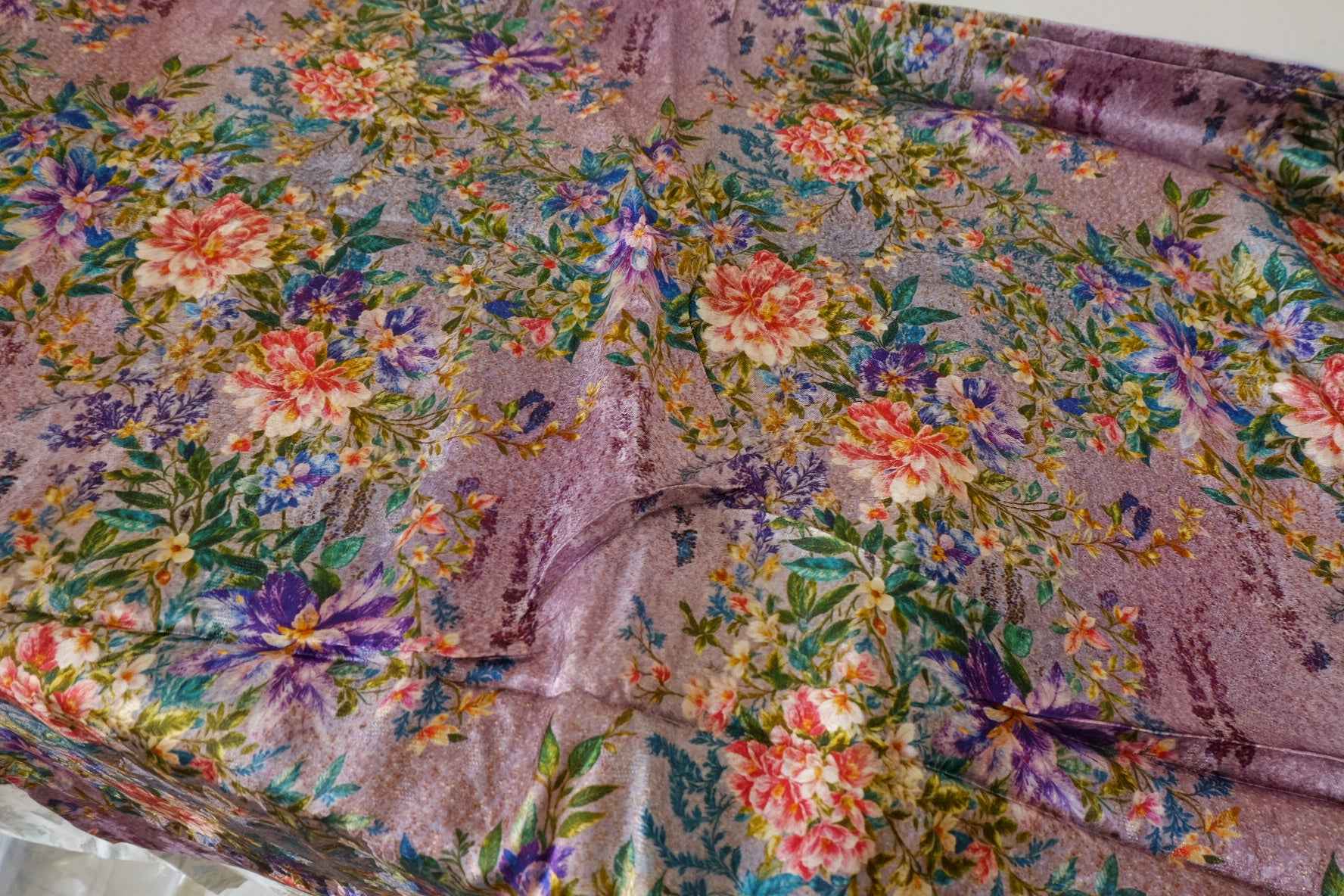 Floral Jacquard Rayon Fabric – By the Meter