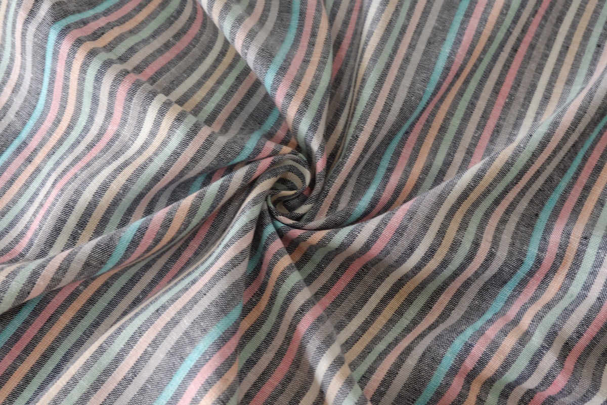 Pastel Stripe Linen Cotton — 2.19 yd