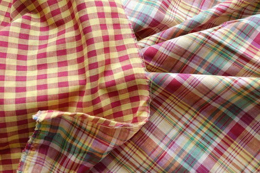 Reversible Double Gauze Cotton Check – 2.2 yd