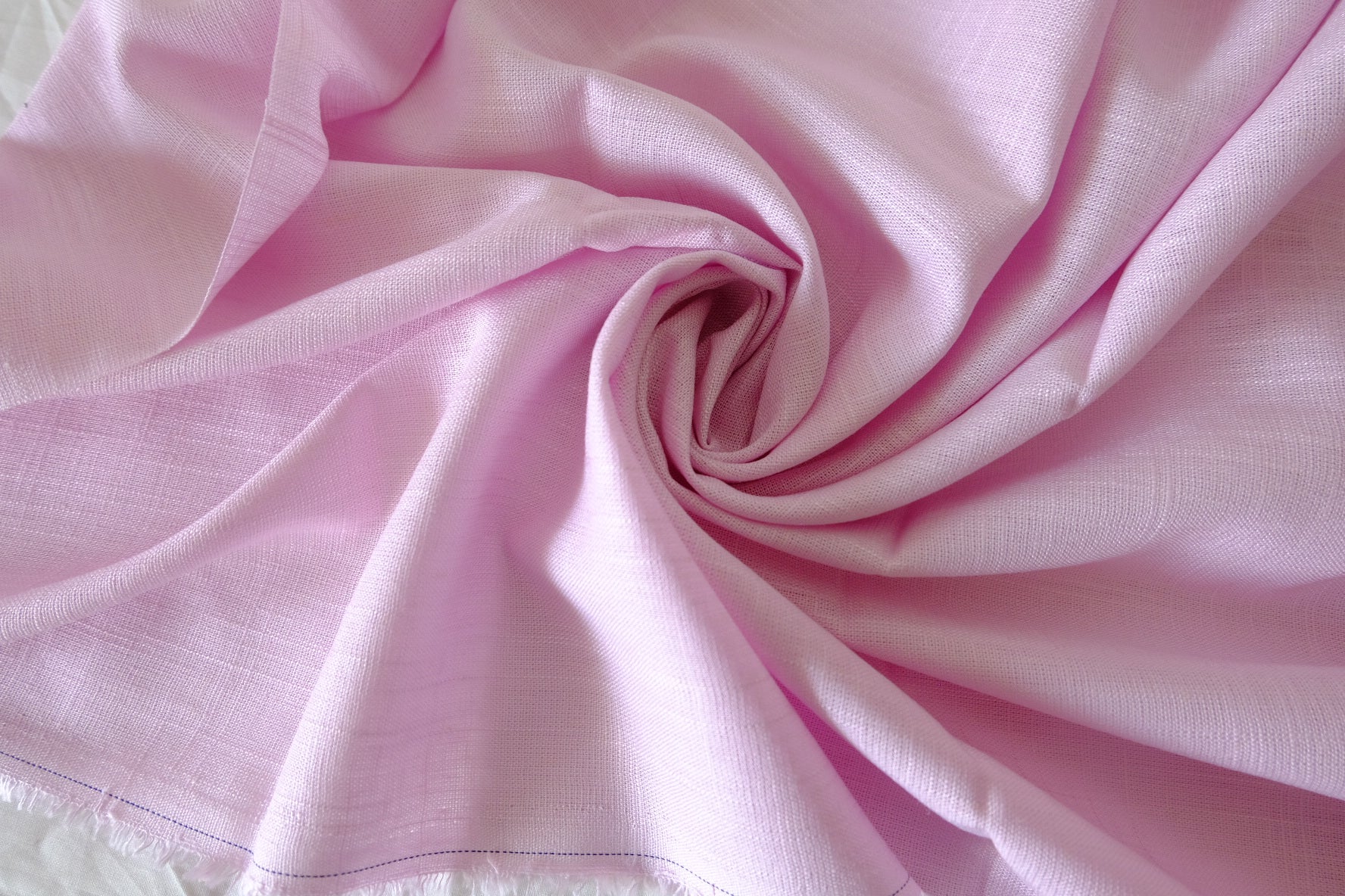 Soft Petal Lavender Linen Cotton Fabric, 2.19 Yards