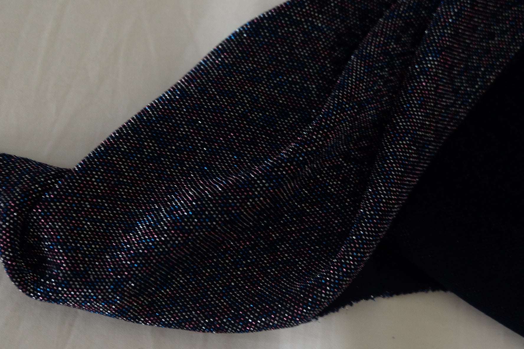 Midnight Shimmer Acetate Knit Fabric – 1.1 yd