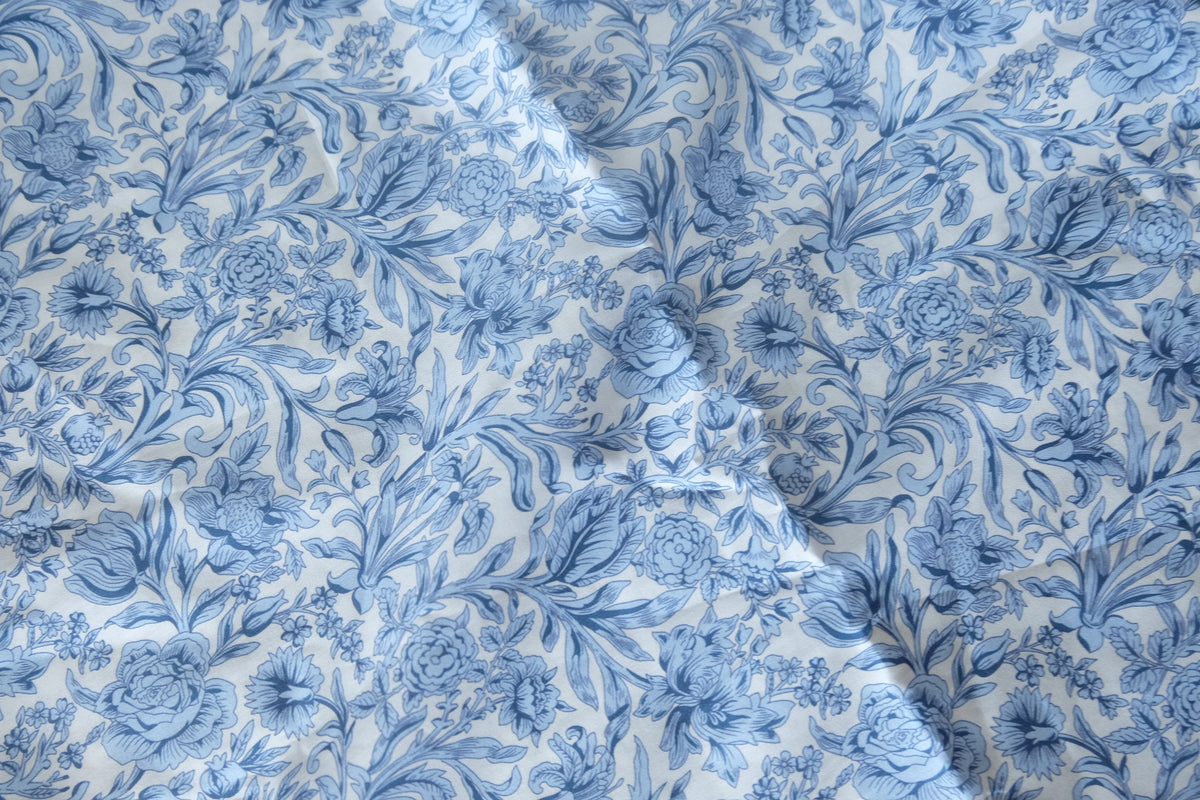 Blue Porcelain Garden Cotton Lawn – 3.3 yd