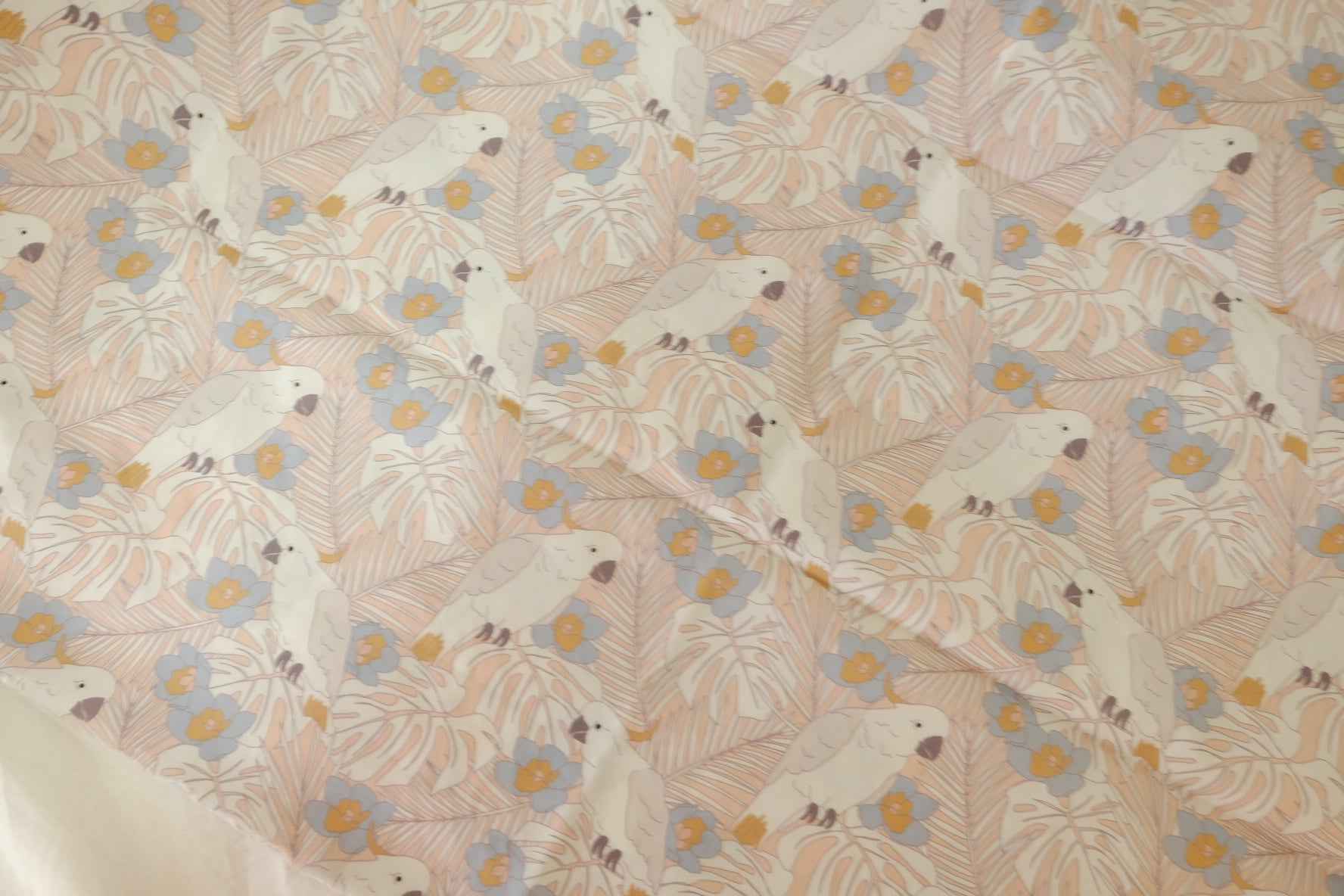 Soft Parrot Floral 80s Cotton Poplin Fabric – 2.2 yd