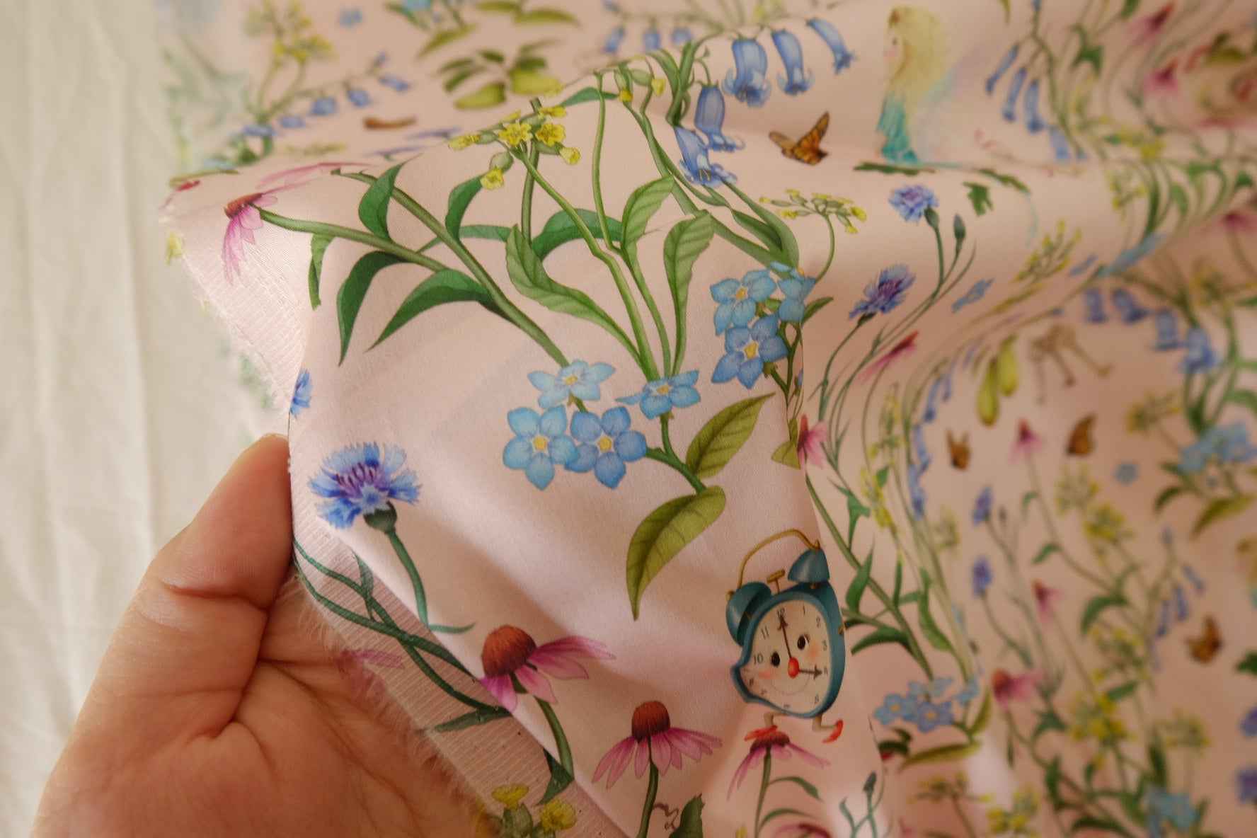 Storybook Garden Cotton Sateen Fabric – 3.3 yd