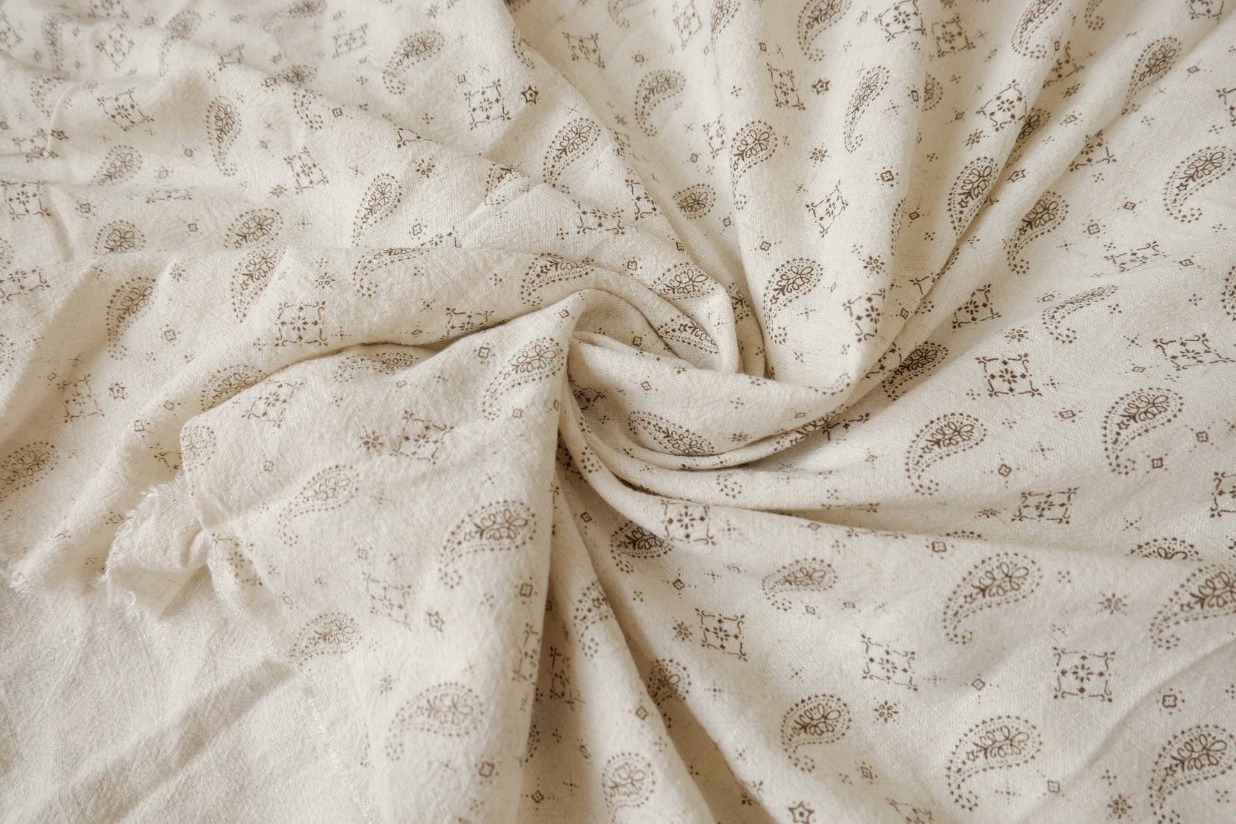 Washed Paisley Linen, 2.73 Yards