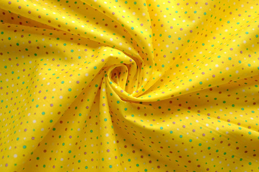 Yellow Confetti Dot Cotton – 2.2 yd