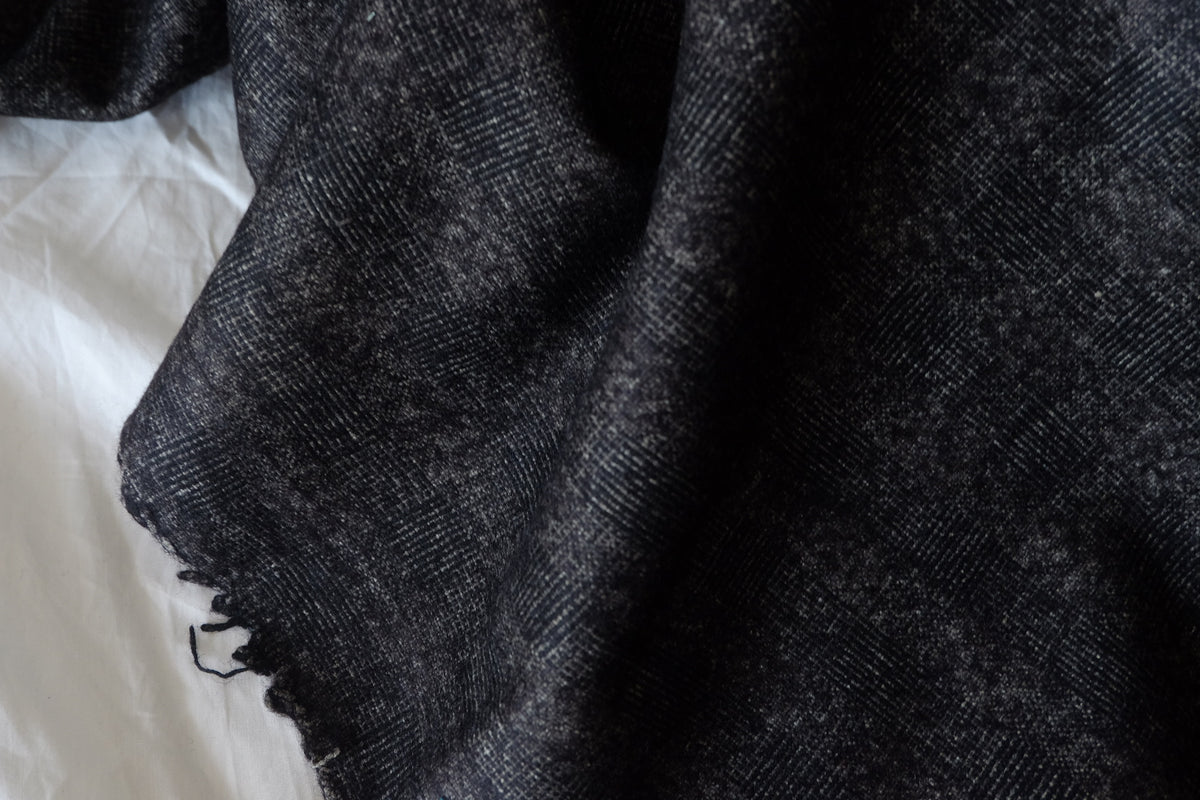 Charcoal Mélange Heavyweight Pure Wool – 2.19 yd