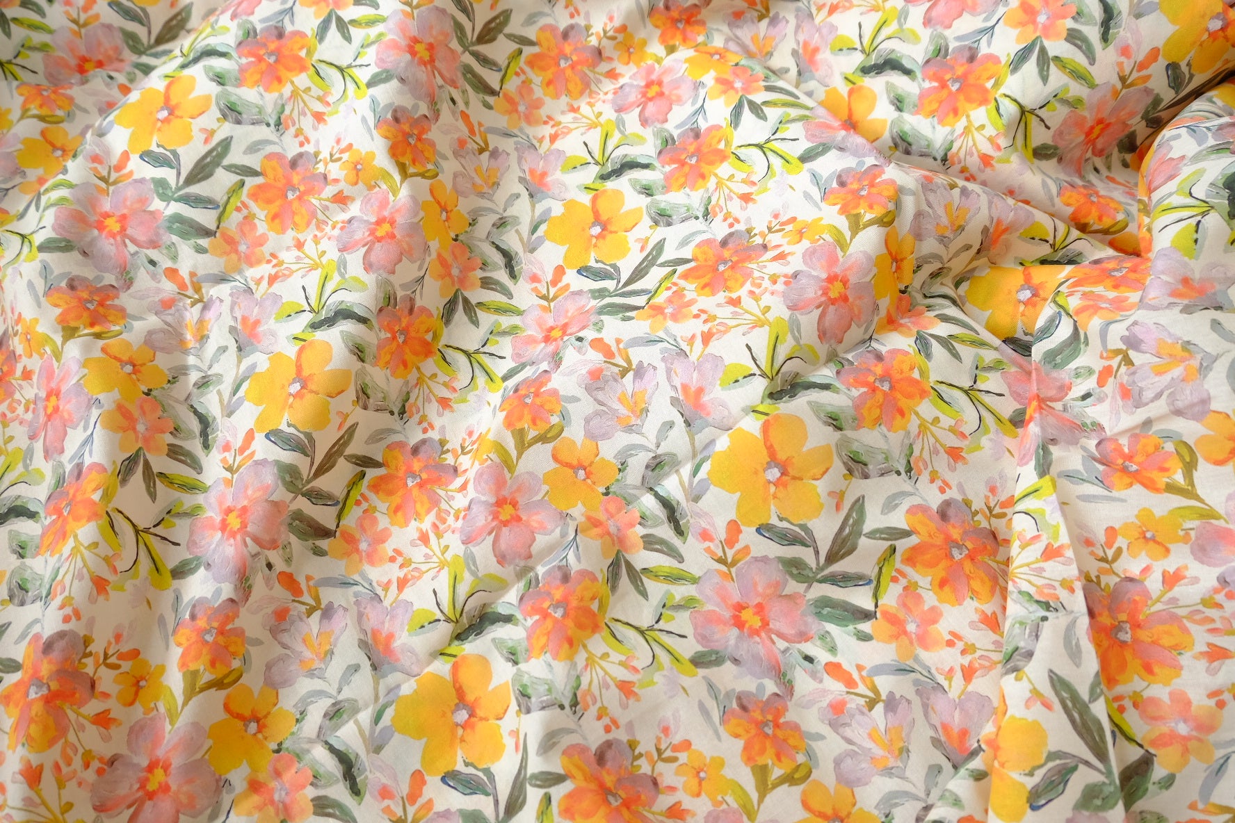 Watercolor Meadow Cotton, 2.2 Yards