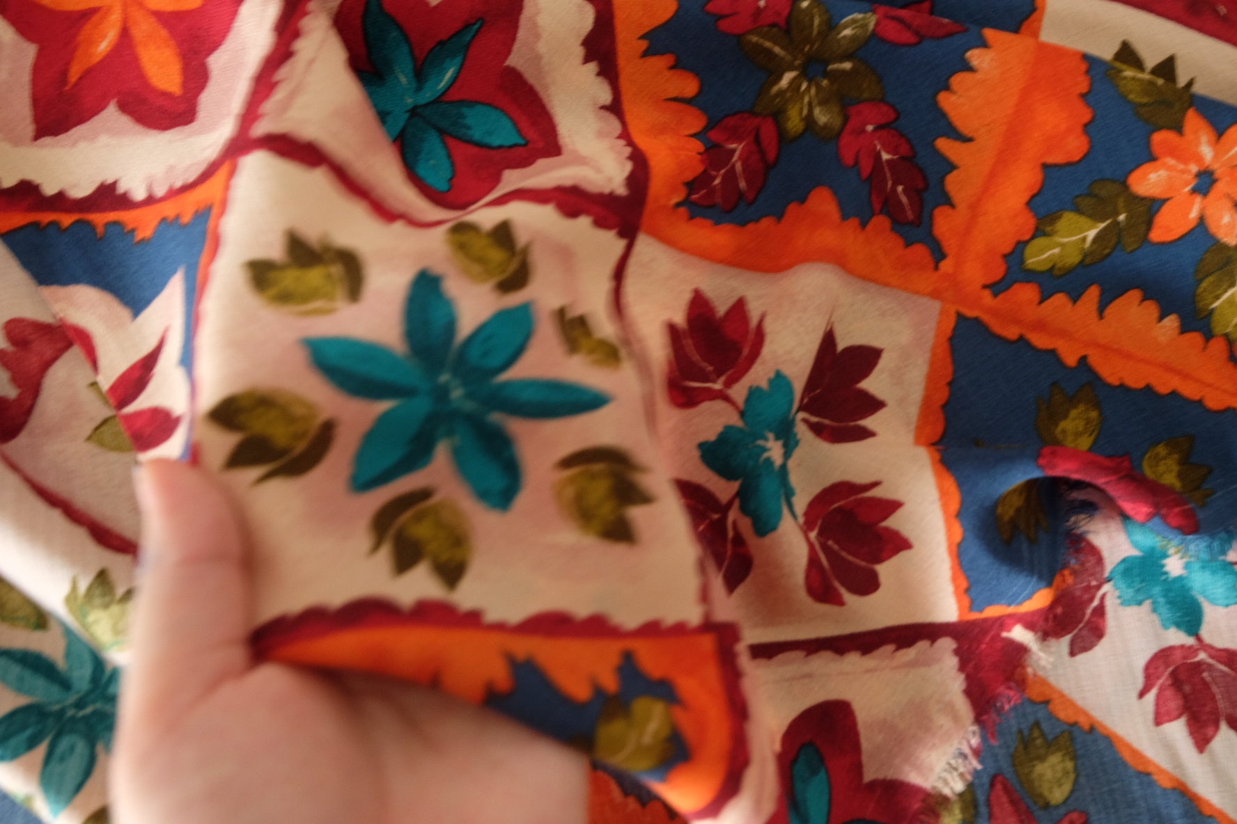 Patchwork Floral Tencel Cotton Fabric – 3.28 yd