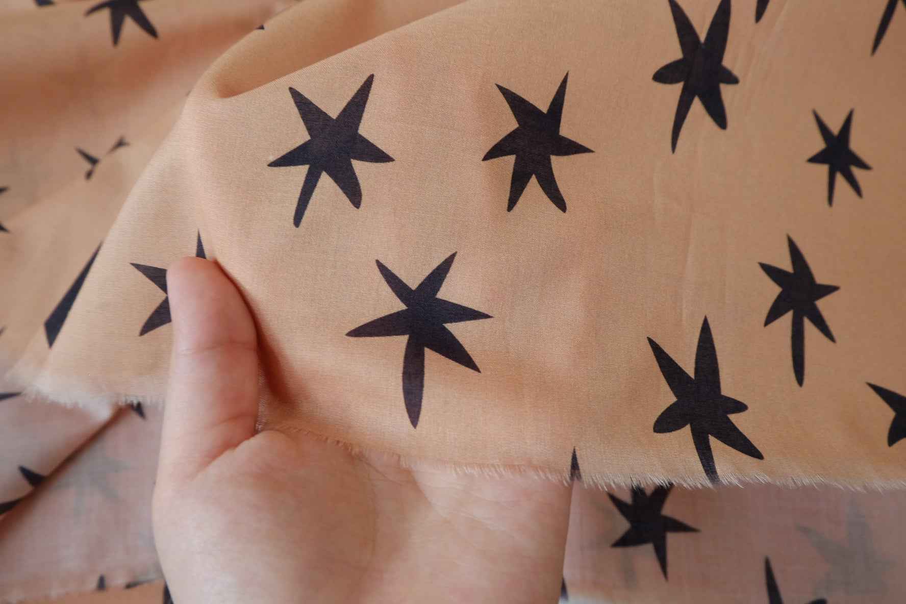 Star Print Lightweight Cotton Fabric - 2.19 yd