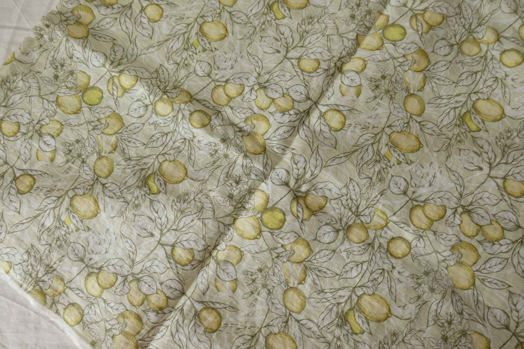 Lemon Pre-Shrunk Linen Cotton Blend — 3.28 yd