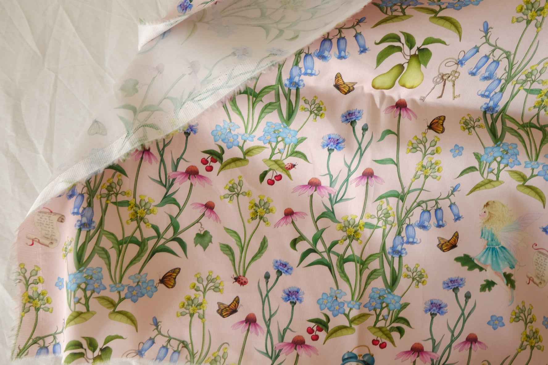 Storybook Garden Cotton Sateen Fabric – 3.3 yd