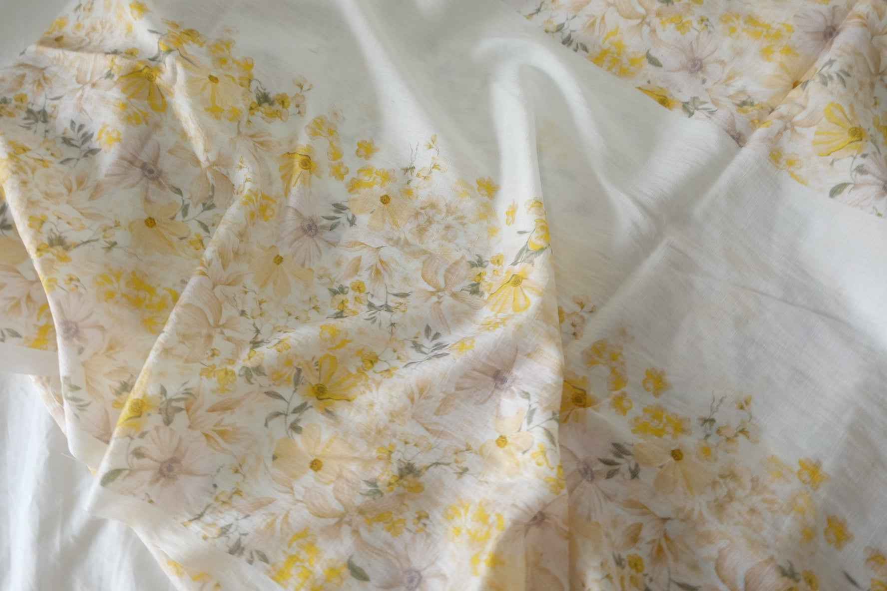 Soft Floral Tencel Blend Fabric – 3.3 yd