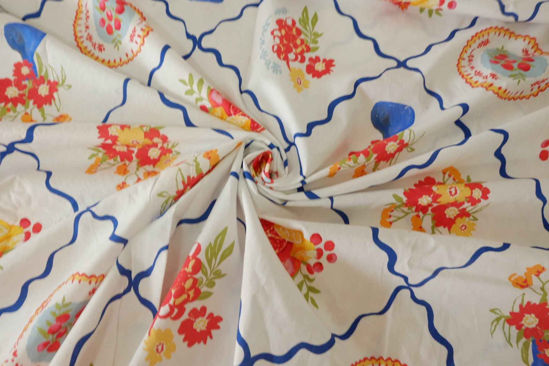 Table Setting Cotton Poplin Fabric – 3.3 yd