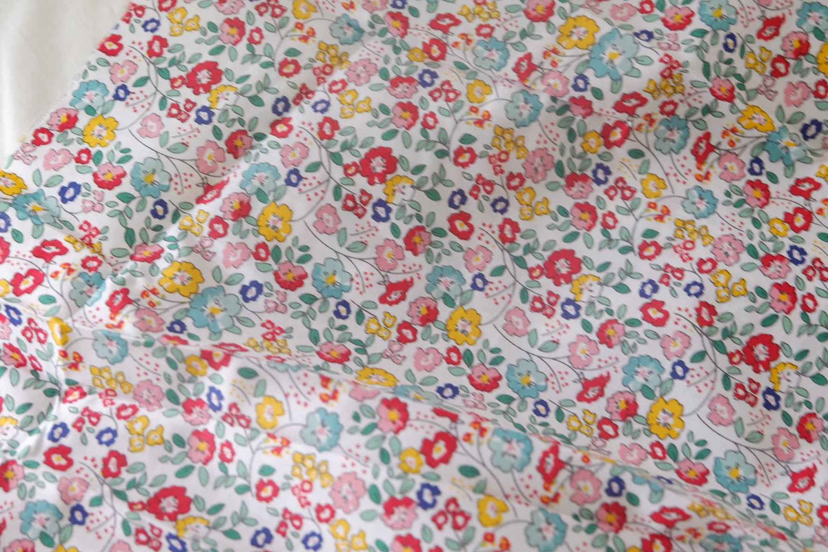 Multicolor Petite Floral Cotton Poplin — 3.28 yd