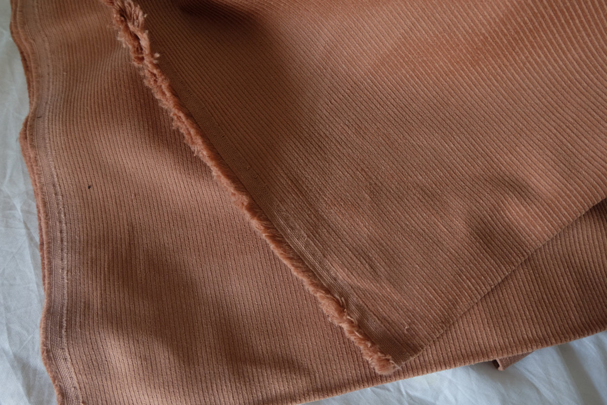 Warm Caramel – Soft Cotton Corduroy Fabric | 2 Yards