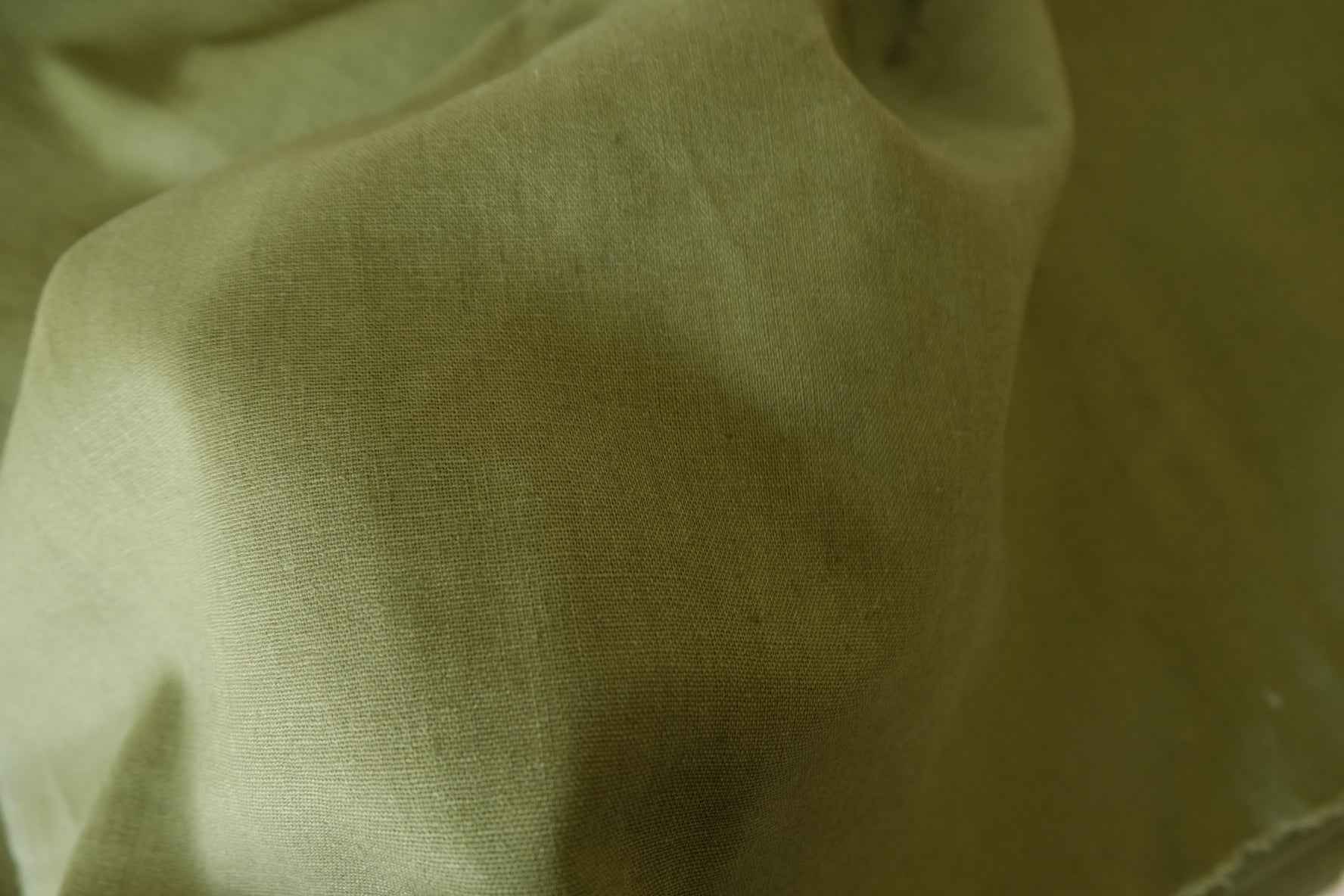 Olive Linen Cotton Solid – 2.19 yd