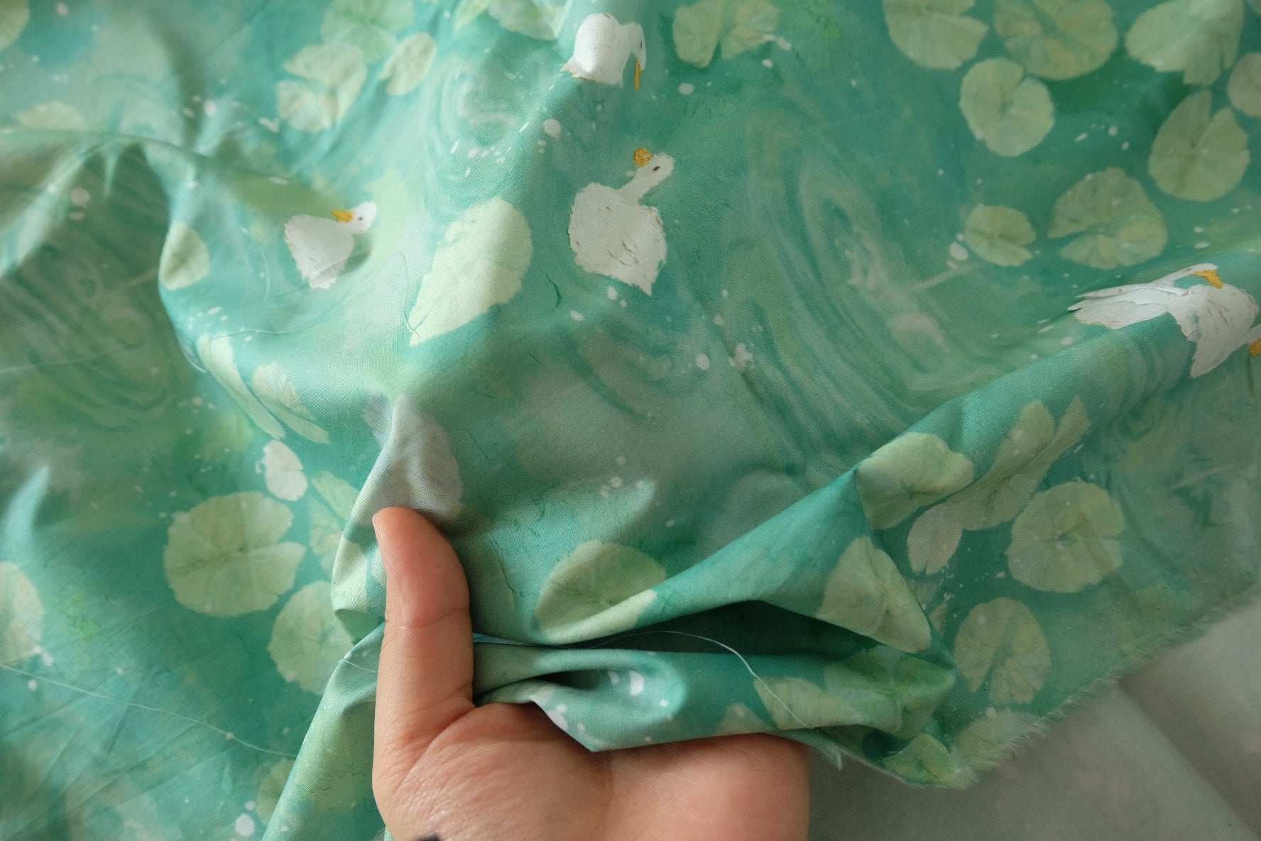 Duck Pond 60s Cotton Poplin Fabric - 1.6 yd