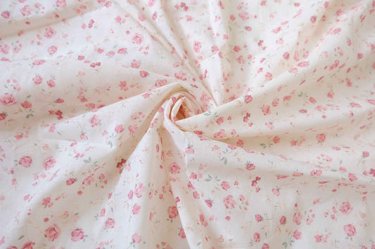 Soft Pink Rose Cotton Lawn Fabric — 2 yd