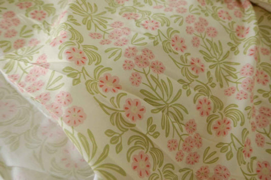 Pink Meadow Floral Cotton Poplin – 3.3 yd