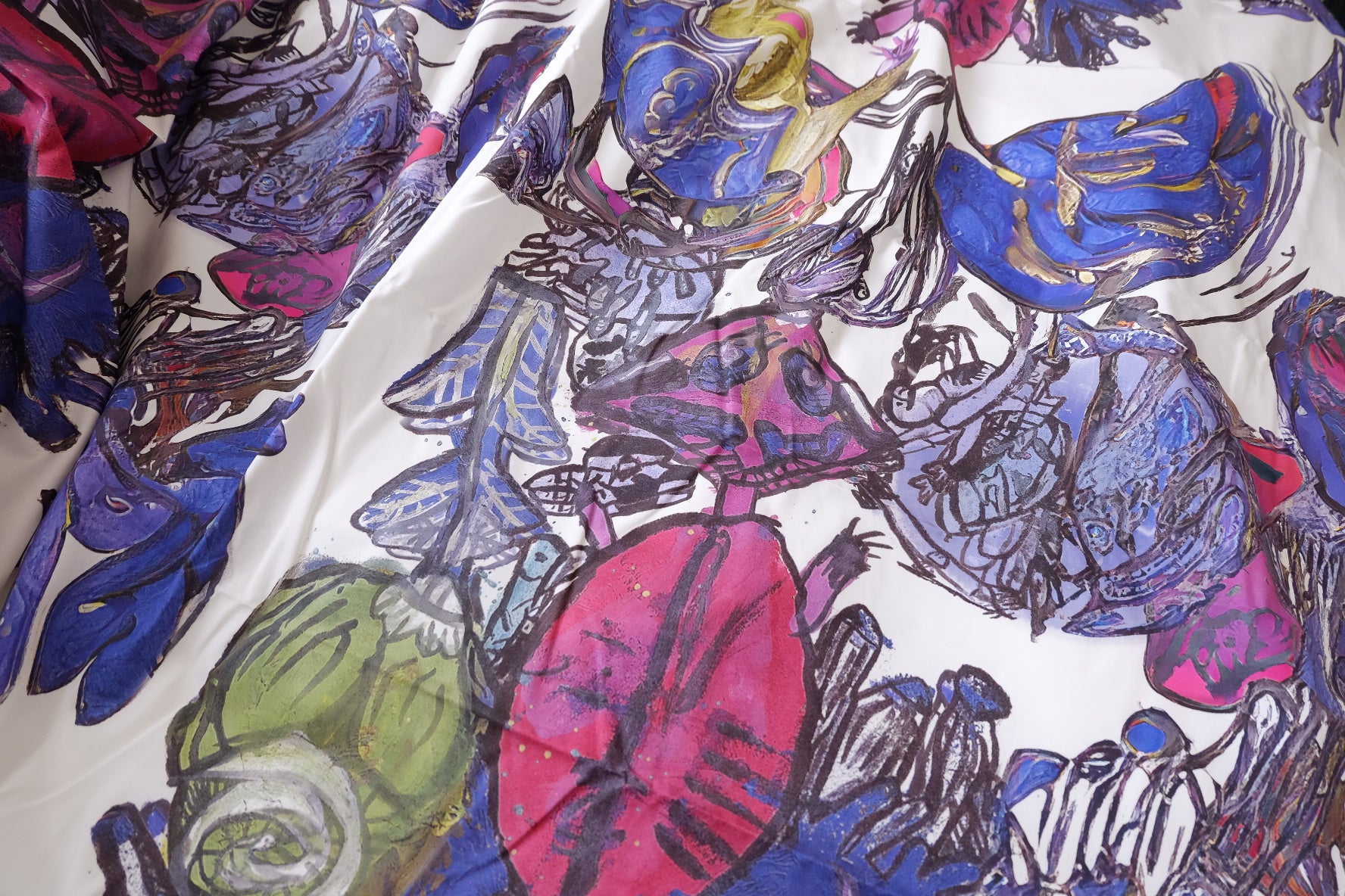 Abstract Bloom High-Density Cotton Poplin, 2.2 Yards