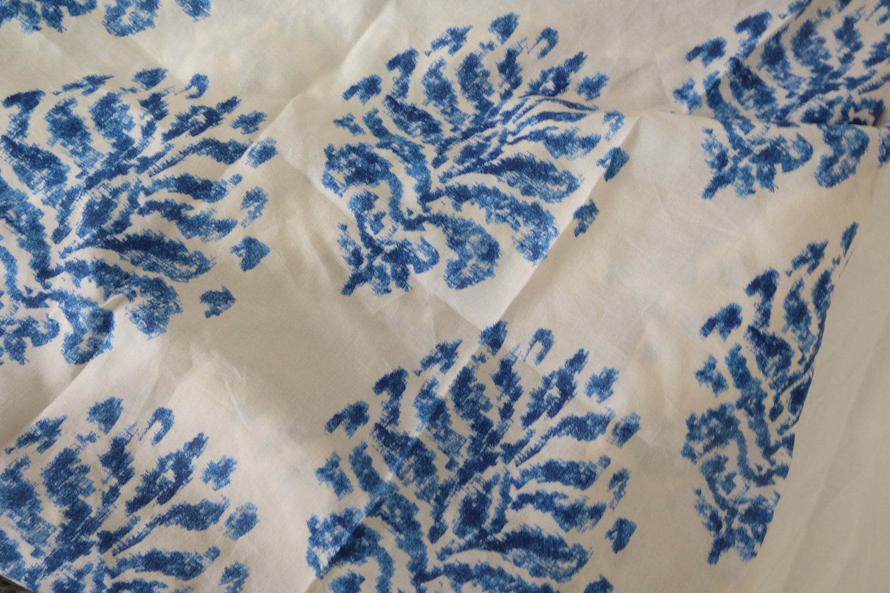 Blue Porcelain Print Tencel Poplin Fabric - 2.5 yd