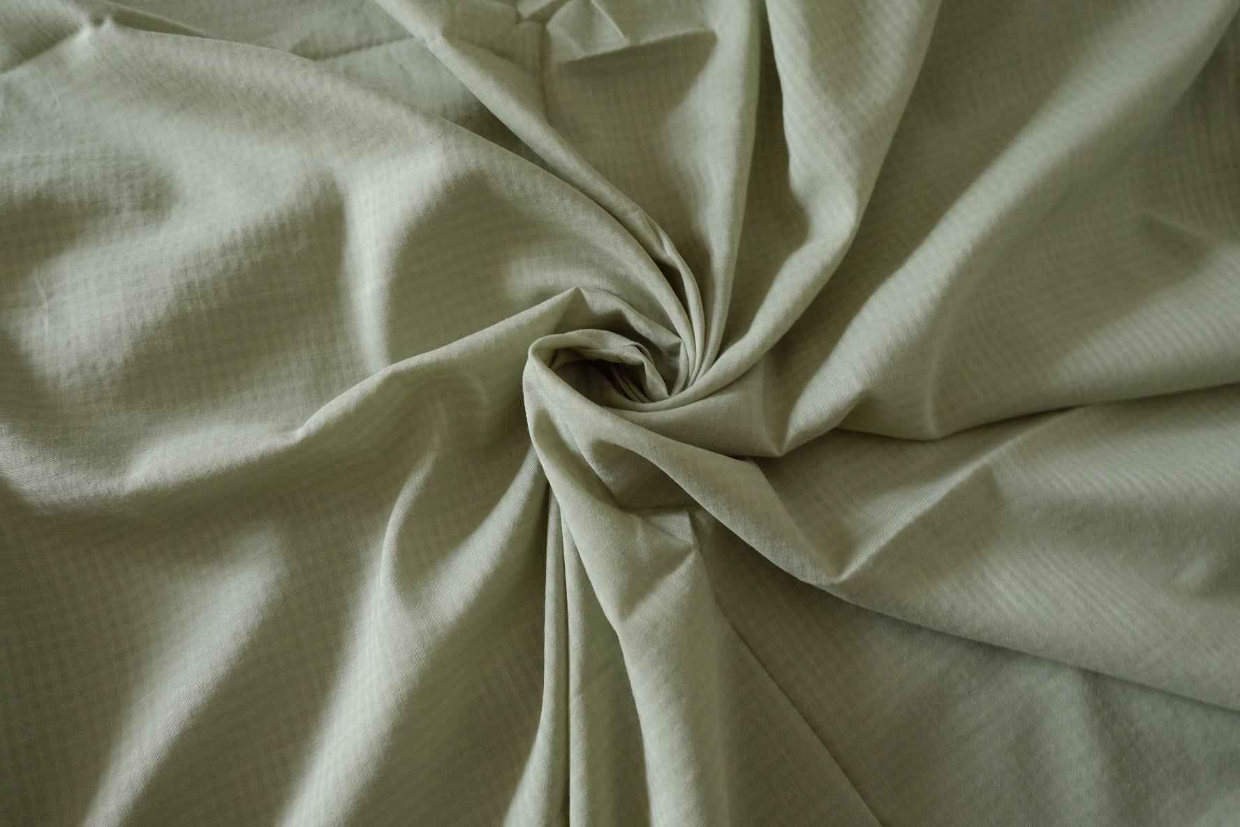 Soft Sage Green Cotton Check Fabric – 3.3 yd