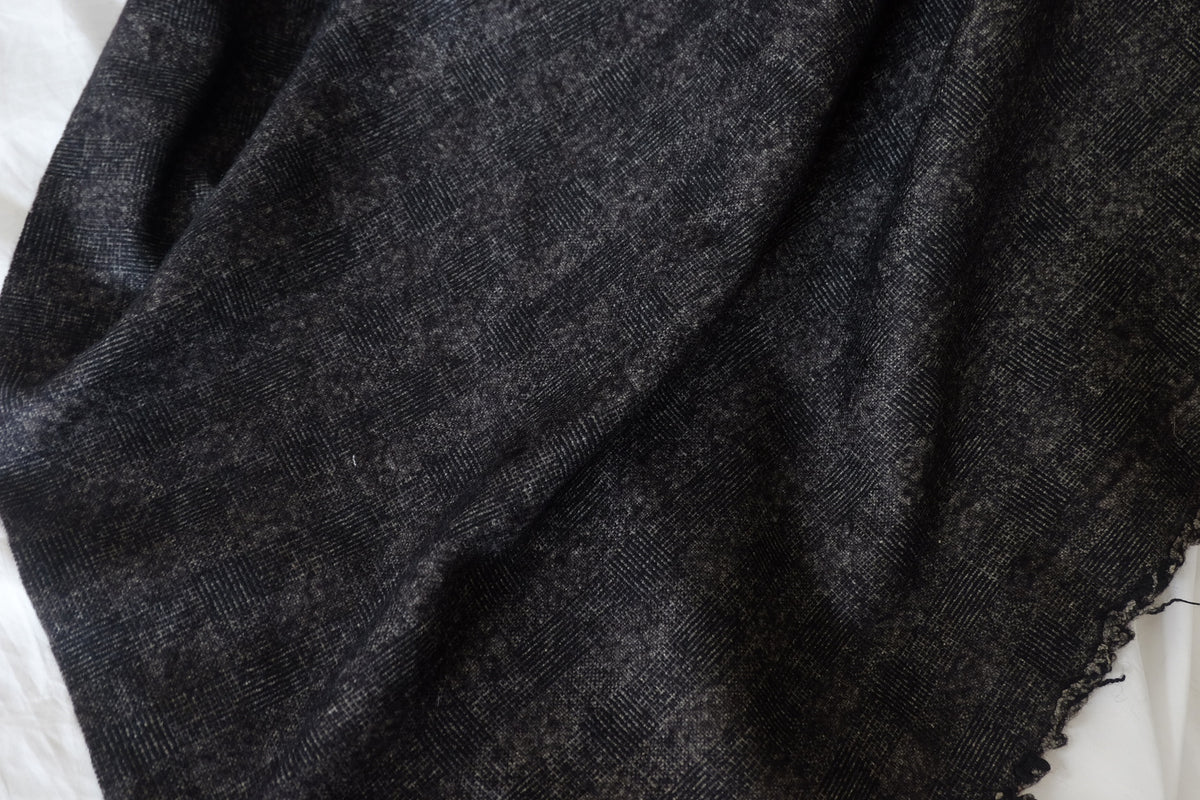 Charcoal Mélange Heavyweight Pure Wool – 2.19 yd