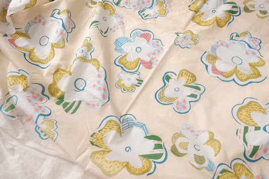 Abstract Floral Cotton Lawn Fabric - 2 yd