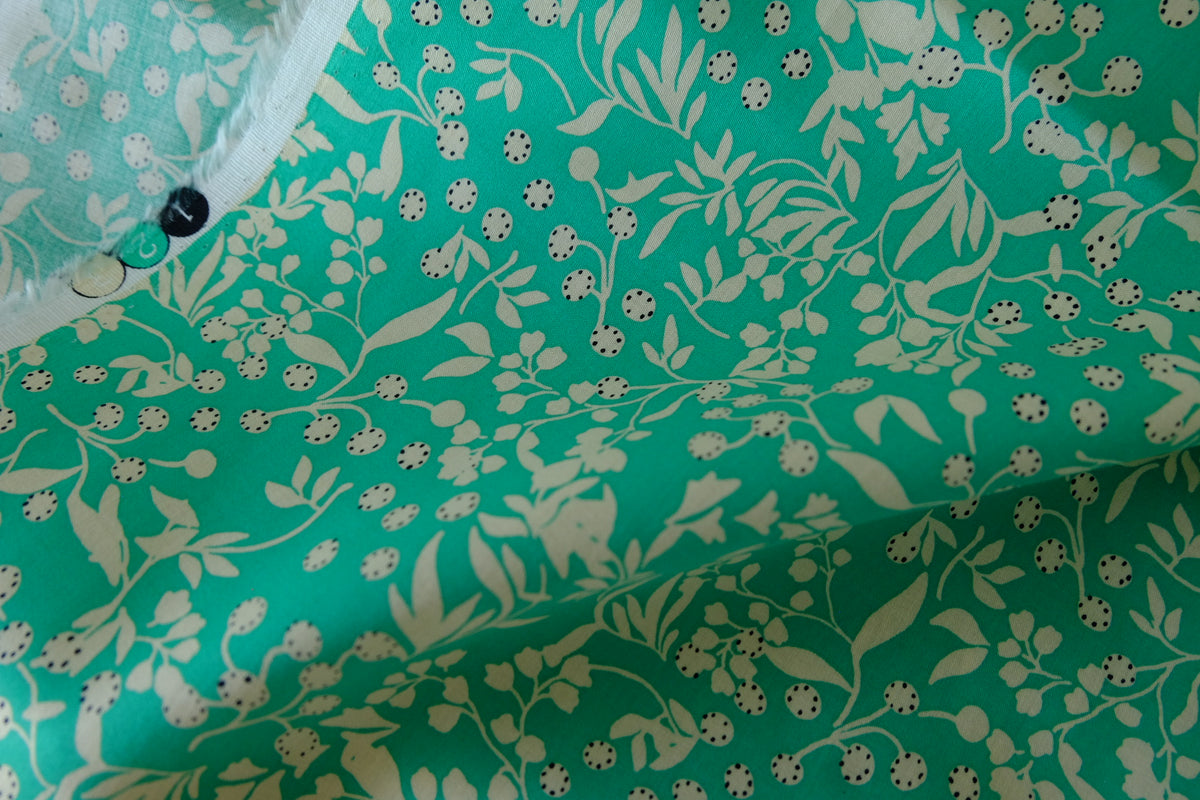 Emerald Berry Garden Fine Cotton – 3.28 yd