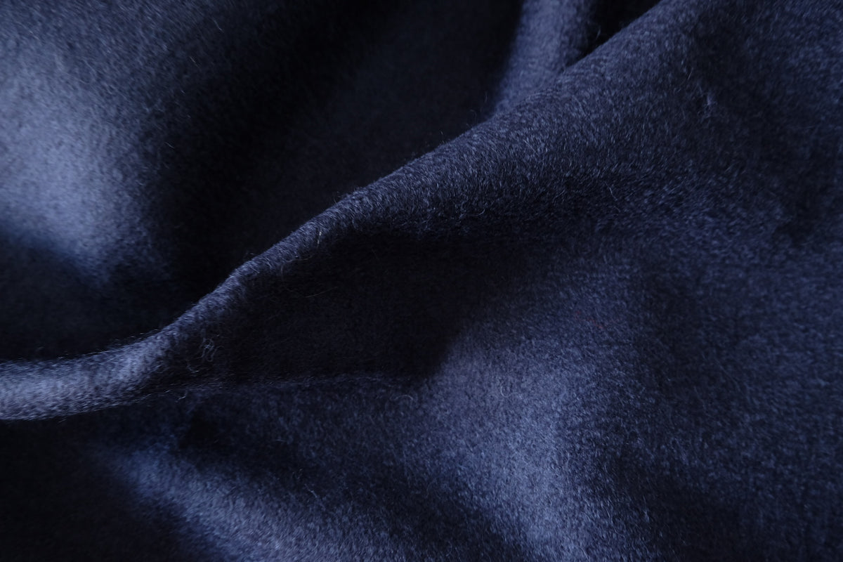 Midnight Slate – Soft Wool Coating Fabric | by the Meter