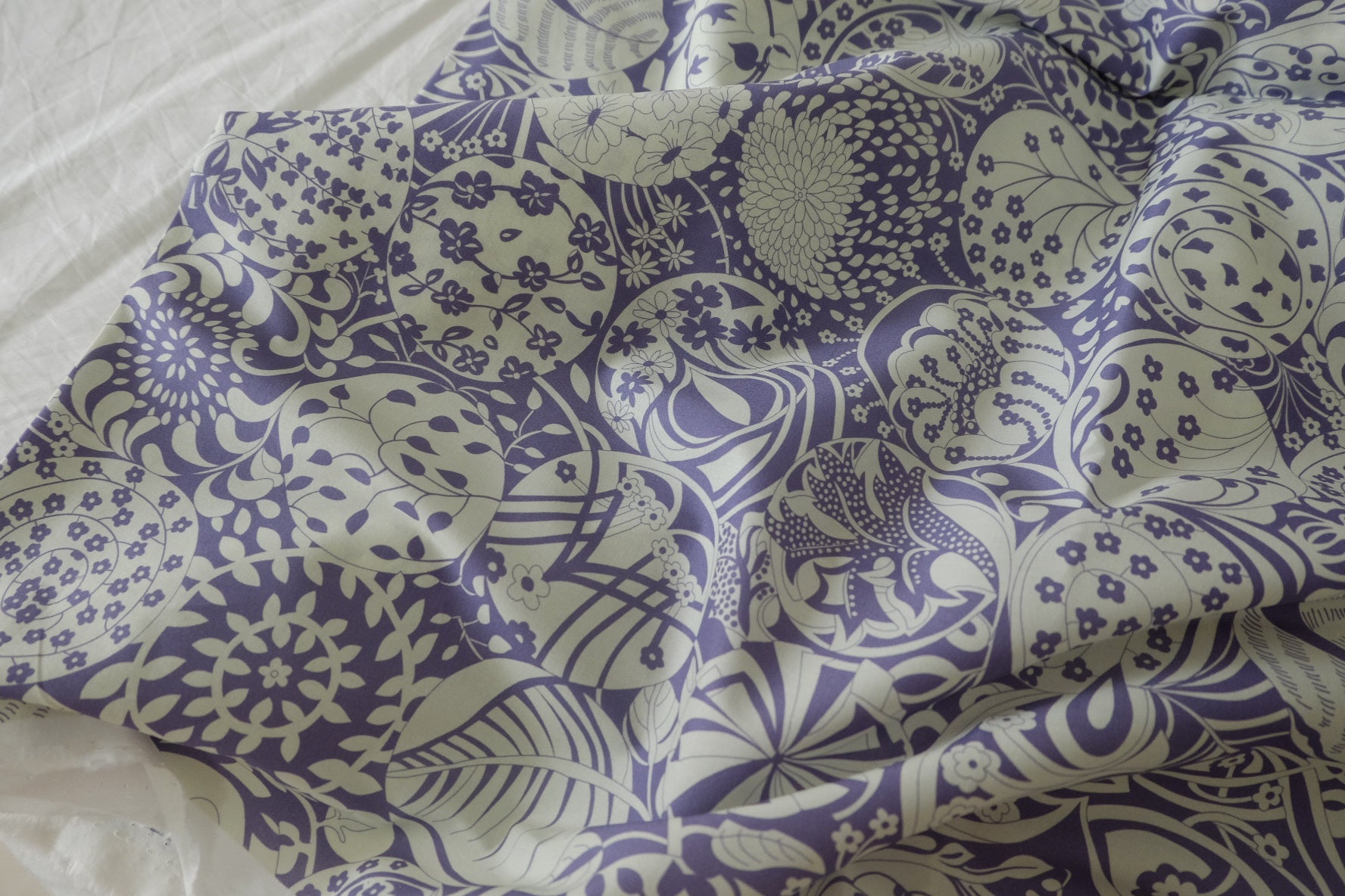 Purple Ornament 60s Cotton Poplin – 2.2 yd