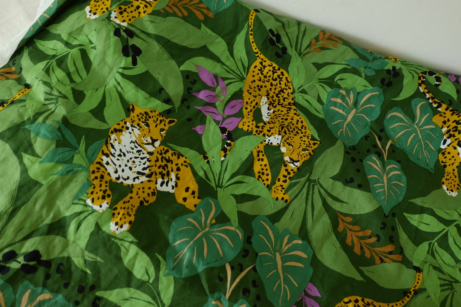 Jungle Leopard Cotton Poplin Fabric – 2.2 yd