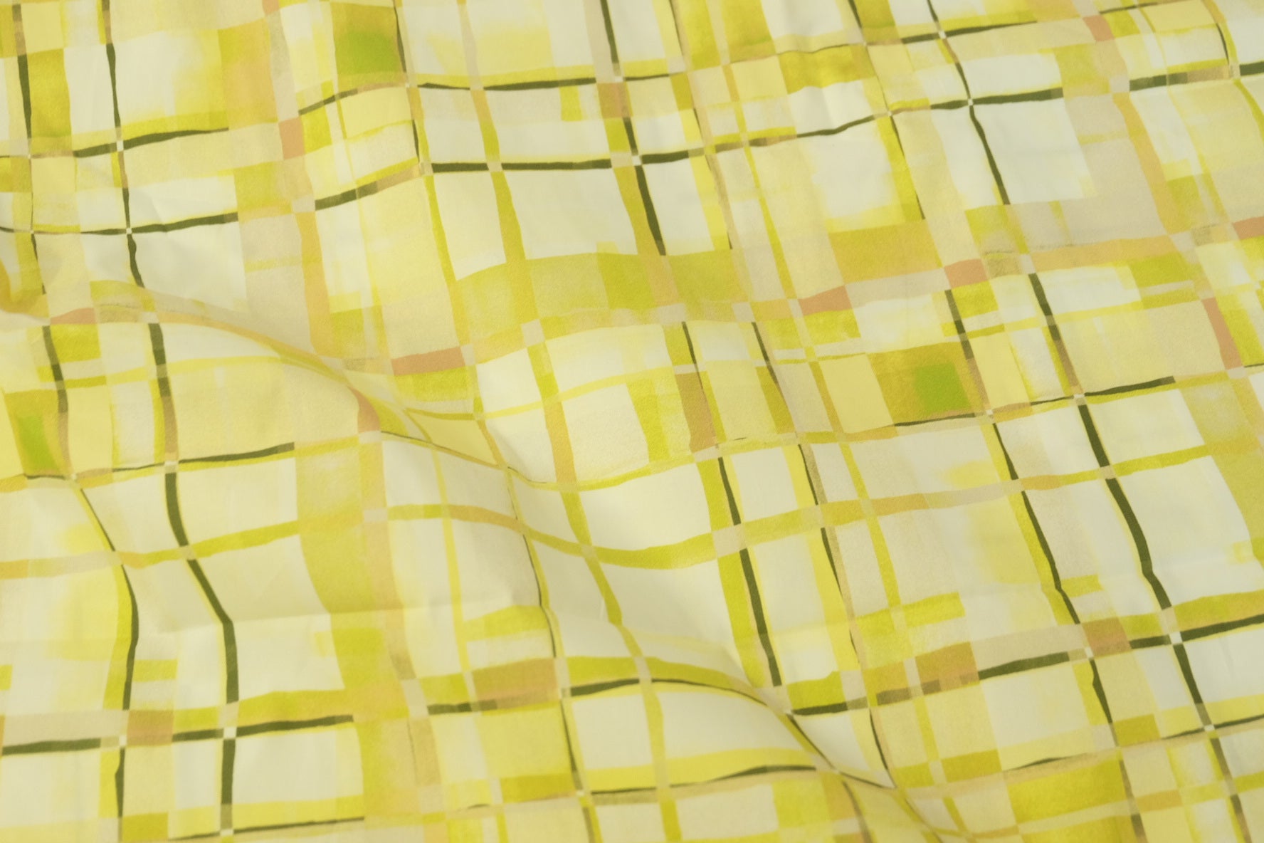 Lemon Check Cotton Poplin – 2.2 Yards