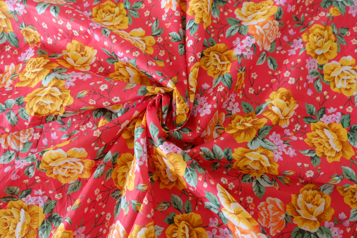 Golden Rose Cotton Lawn Remnant – 1.2 yd