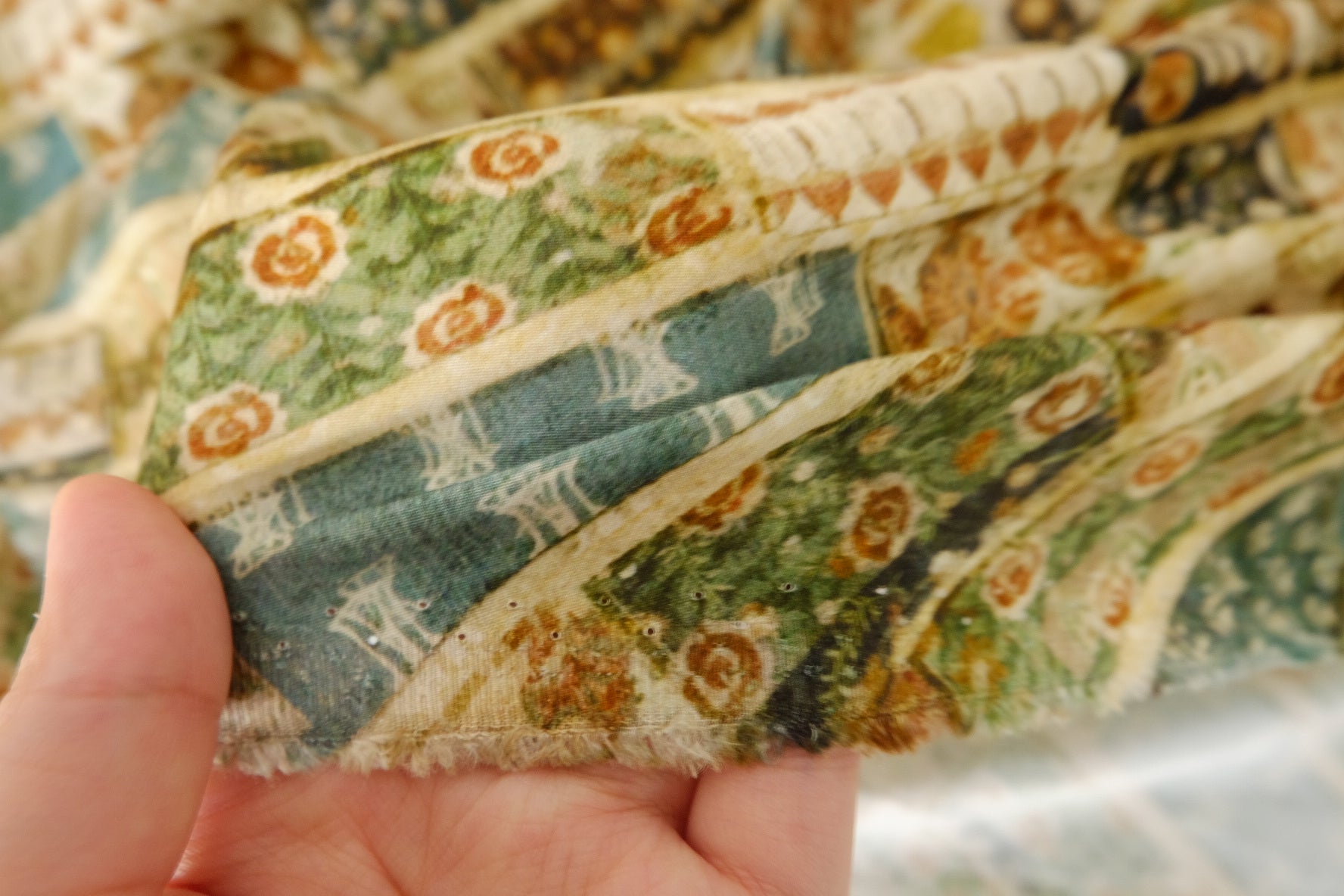 Vintage Patchwork Rayon Challis – 2.2 yd
