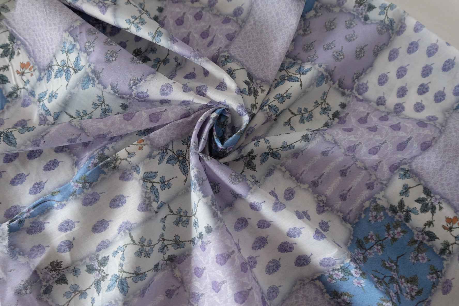 Lavender Patchwork Cotton Lawn – 3.28 yd