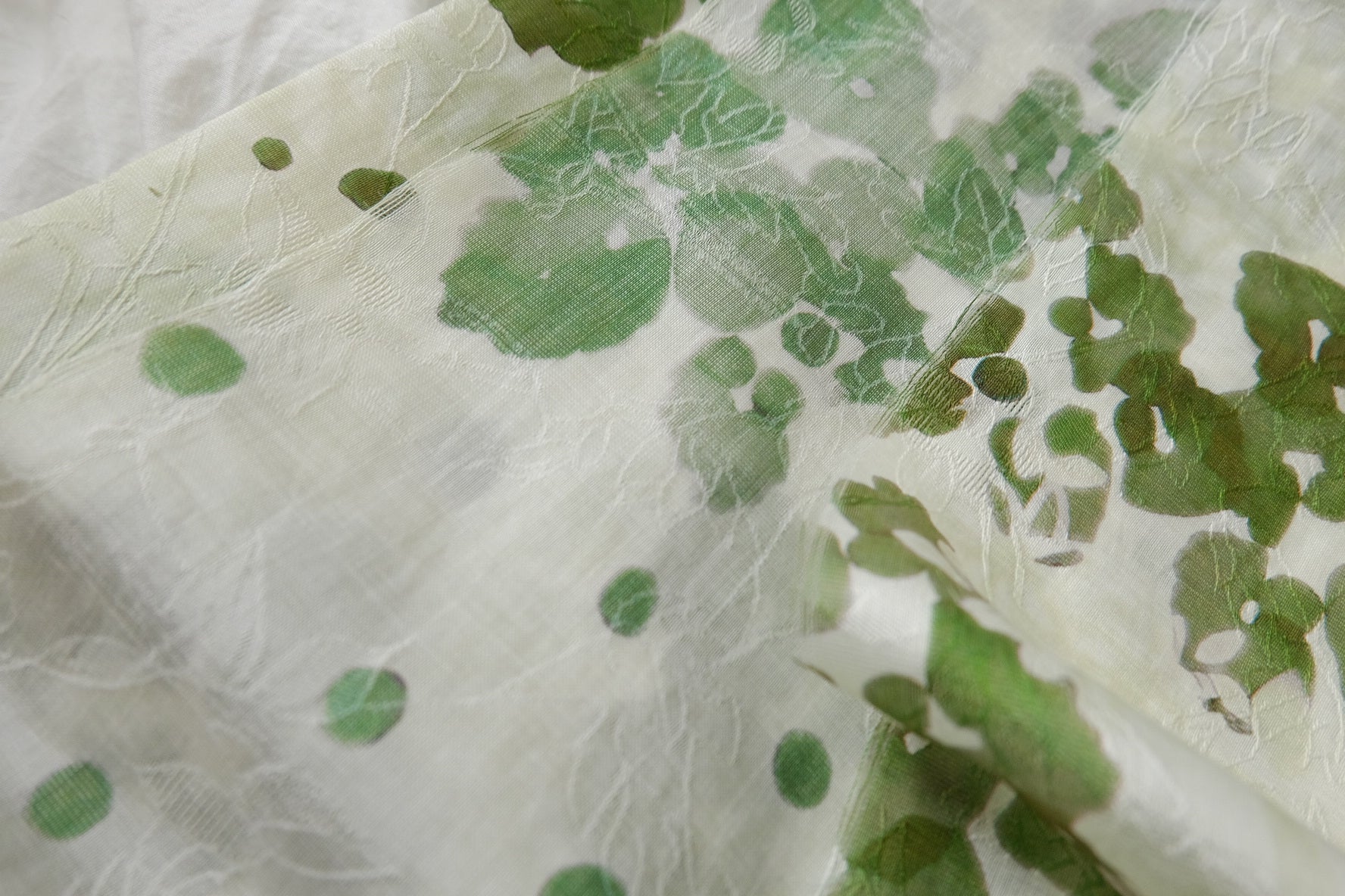 Floating Duckweed Tencel-Nylon Jacquard Fabric — 3.28 yd