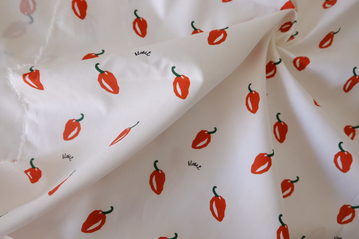 Red Pepper Cotton Poplin – 2.2 yd